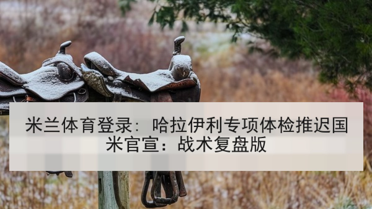 米兰体育登录: 哈拉伊利专项体检推迟国米官宣:战术复盘版 米兰体育登录: 哈拉伊利专项体检推迟国米官宣:战术复盘版